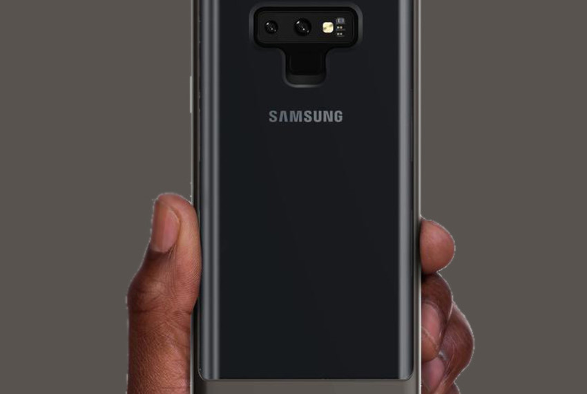 Чехол накладка VRS Design Crystal Bumper для Samsung Galaxy Note 9 Чёрный