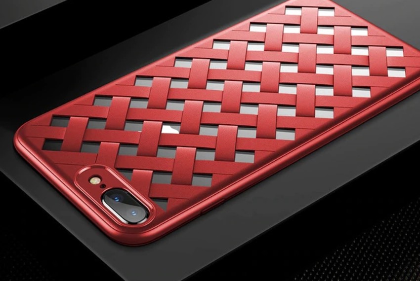 Чехол накладка Baseus Paper для iPhone 7 Plus Красный