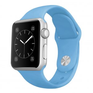 Ремешок силиконовый Special Case для Apple Watch 2 / 1 (42мм) Голубой S/M/L